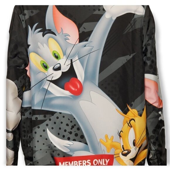 Members Only Tom and Jerry Men’s Windbreaker‎ Jacket Size Medium - Picture 6 of 13